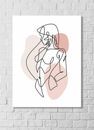 Фигура девушки контури тела девушки кокетка геомметрия абстракция рисование линиями просто девушка минимализм