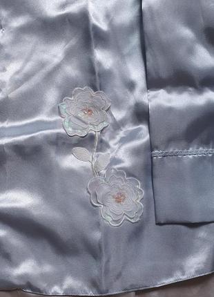 Нежно голубая пижамка с цветочком!