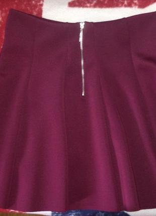 Бордовая юбка tally weijl3 фото