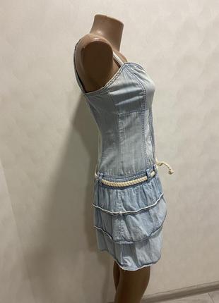 Жіноче джинсове плаття в ідеальному стані4 фото