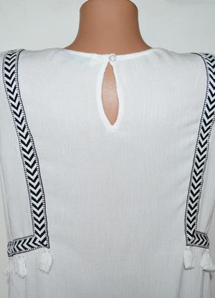 Оригинальная блуза, топ, майка с кисточками f&f4 фото