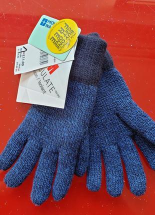 Mountain warehouse дитячі двоколірні рукавички melange 3m thinsulate 5-6-7 л