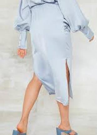 Стильові атласні сукні для вагітних на резинці.4 фото