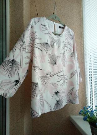 Блуза с принтом autograph из натуральной ткани