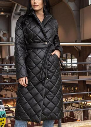 До -10!! є відео!! куртка пальто стьобана халат з поясом осінь зима чорне фуксія рожеве біле какао кемел чорне шоколад