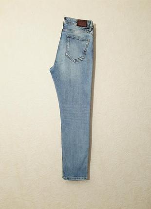 Брендовые джинсы голубые мужские зауженные размер w28 l28 colin's оригинал9 фото