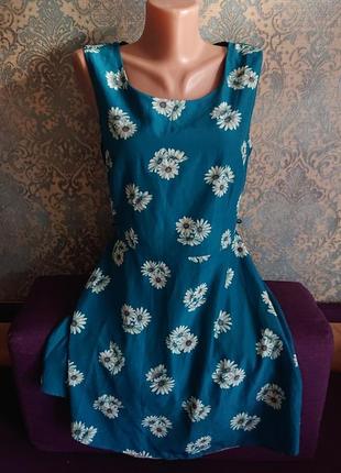 Женское летнее платье в ромашки р.s3 фото