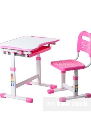 Комплект парта и стул-трансформеры fundesk sole pink-s