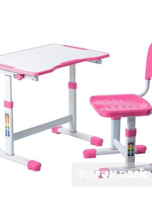 Комплект парта и стул-трансформеры fundesk sole ii pink-s
