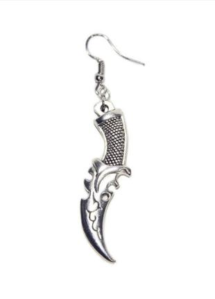 Серёжки сережки серьги кинжалы ножи готический кельтский кинджали готичні кельтські ножі1 фото