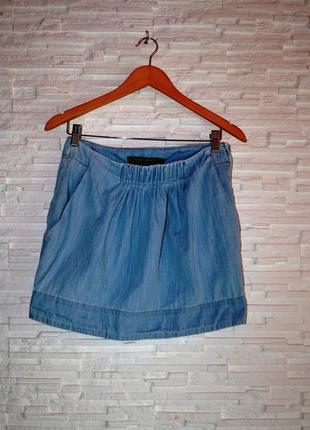 Джинсова міні-спідниця zara 3