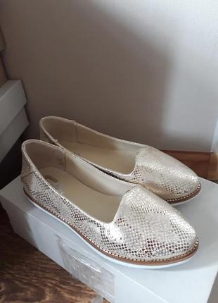 Кожаные балетки, туфельки 36 размера