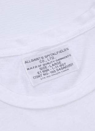 Біла базова футболка allsaints religion zara4 фото