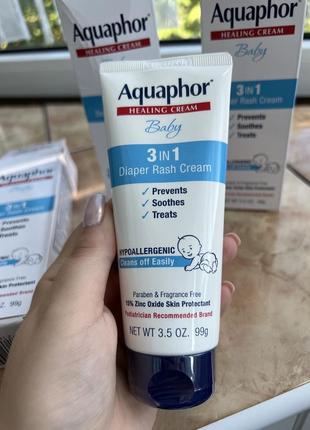 Дитячий крем під підгузники 3в1 aquaphor1 фото