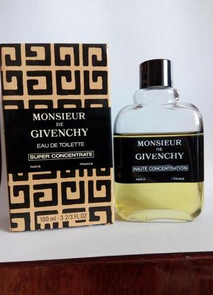 Monsieur de givenchy haute concentration винтаж туалетная вода для мужчин