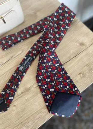 Краватка шовкова, шовковий галстук burberry оригинал2 фото