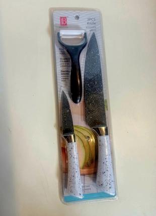 Набір два ножі з овочерізкою, набір кухонних ножів (3 предмета)2 фото