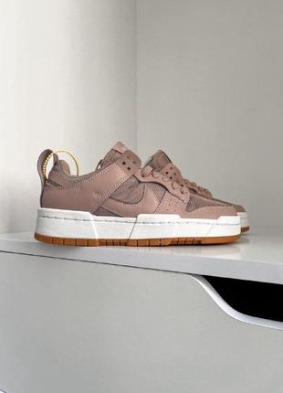 👟стильные кроссовки nike dunk low disrupt barely rose