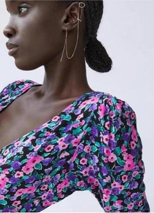 Платье мини из вискозы zara 4