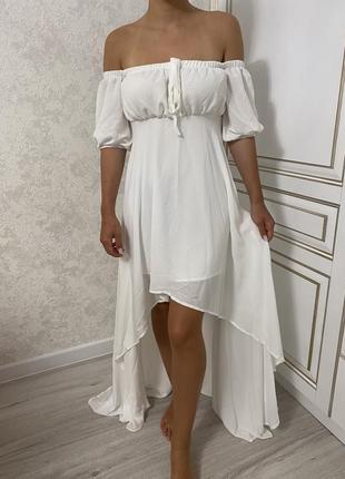 Белое платье gepur