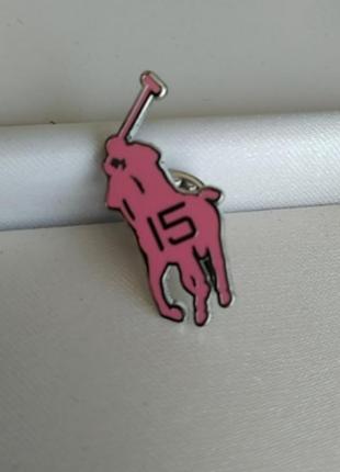 Пін значок polo ralph lauren pink pony2 фото