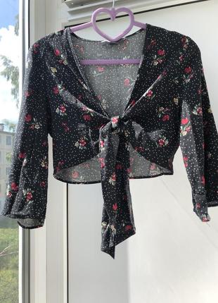 Блуза на зав'язках primark