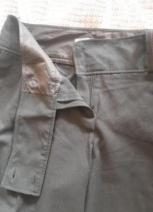 Стильні широкі коричневі вкорочені брюки marks&spencer7 фото