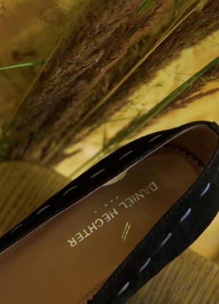 Натуральные кожаные классические брендовые лодочки туфли на низком каблуке9 фото
