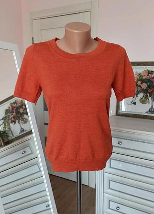 100% вовна шерстяний светр з коротким рукавом modissa