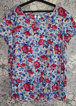 Блуза летняя хлопок bonprix eu 50 пог 69