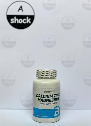 Вітаміни і мінерали biotech usa calcium zinc magnezium (100 таблеток.)