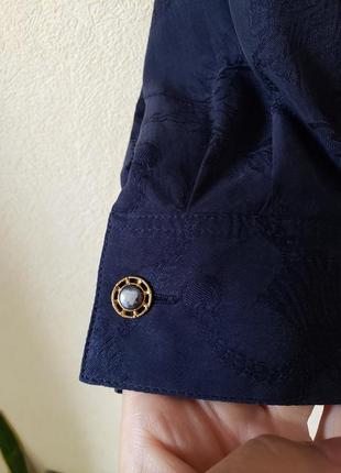 Купровая винтажная удлиненная блуза c&a принт "солнце - месяц" 18 uk9 фото