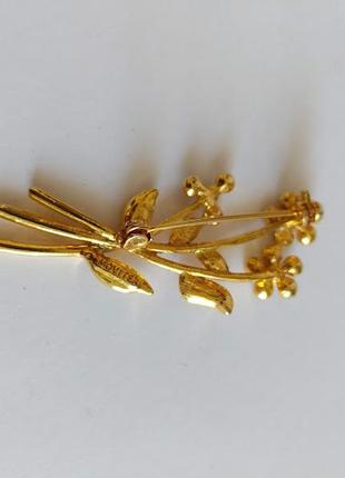 Квітова вінтажна брошка - movitex франція