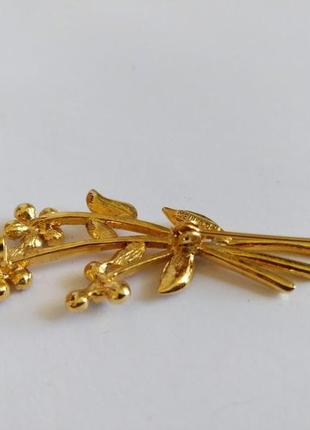 Квітова вінтажна брошка - movitex франція