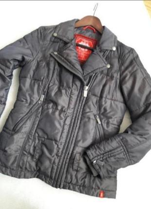 Стильна куртка-косуха пуховик, розмір s/m2 фото