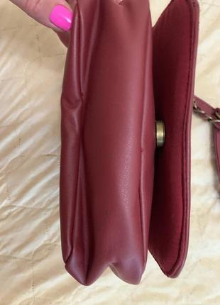 Promod красива сумочка шляхетного кольору бордо3 фото