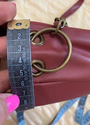 Promod красива сумочка шляхетного кольору бордо8 фото