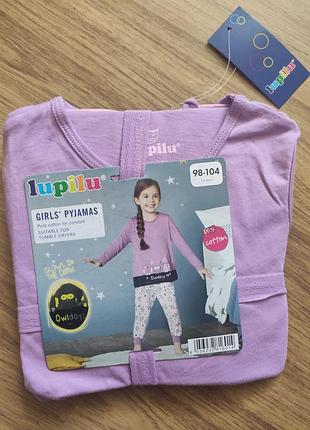 Дитяча піжама для дівчинки сови німеччина р.98/104