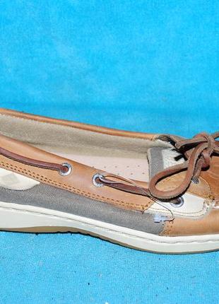 Sperry коричневі мокасини шкіра 36 р