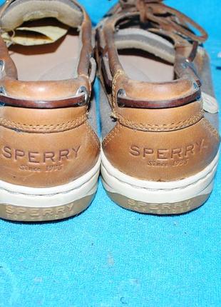 Sperry коричневые мокасины кожа 36 р4 фото