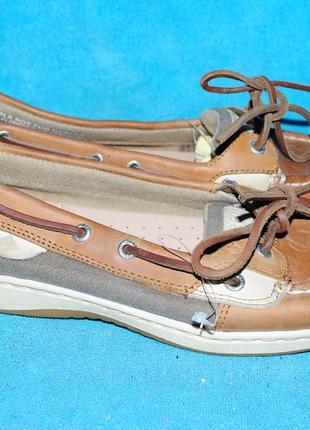 Sperry коричневые мокасины кожа 36 р6 фото