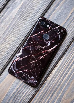 Чохол на google pixel 3 burga (rose gold marble)6 фото