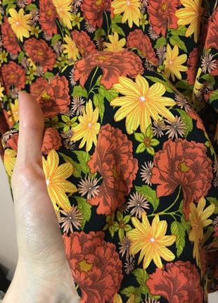 Сочное платье topshop marigold printed belted shirt dress9 фото