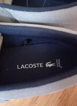 Сліпони текстильні кеди lacoste gazon 219/ розм.37 оригінал6 фото