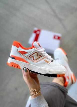 Кросівки new balance 550 white orange