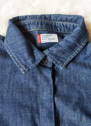 Джинсовая рубашка levi's размер l 48-50 женская2 фото