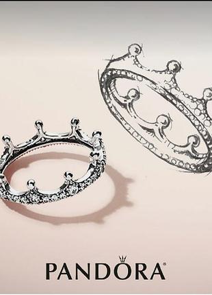 Кольцо пандора серебро 925 проба ale цирконий 197087cz пломба бирка корона камни оригінал оригінальна сша раритет вінтаж 2