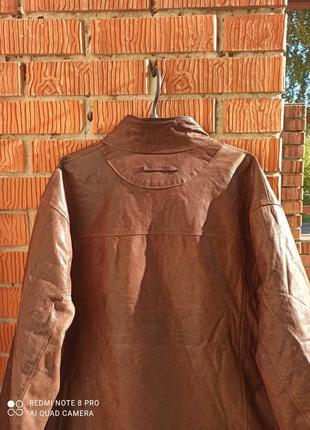 Куртка из натуральной кожи наппа большой размер vera pelle made in italy6 фото