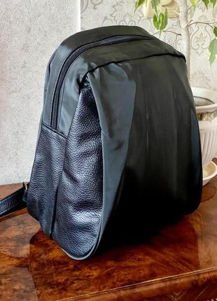 Рюкзак нейлон/шкірзам