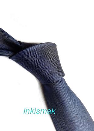 Сине-черный фактурный галстук h&m1 фото